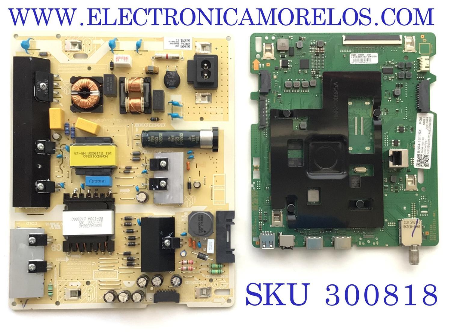 KIT DE TARJETAS PARA TV SAMSUNG / MAIN BN94-16115X / BN41-02852A / BN97-17445F / FUENTE BN44-01055C / L60S6N_TDY / PANEL CY-BT060HGSV1H / DISPLAY BN96-50741A / JE601R3HD1K / MODELO UN60TU7000FXZA UA02
